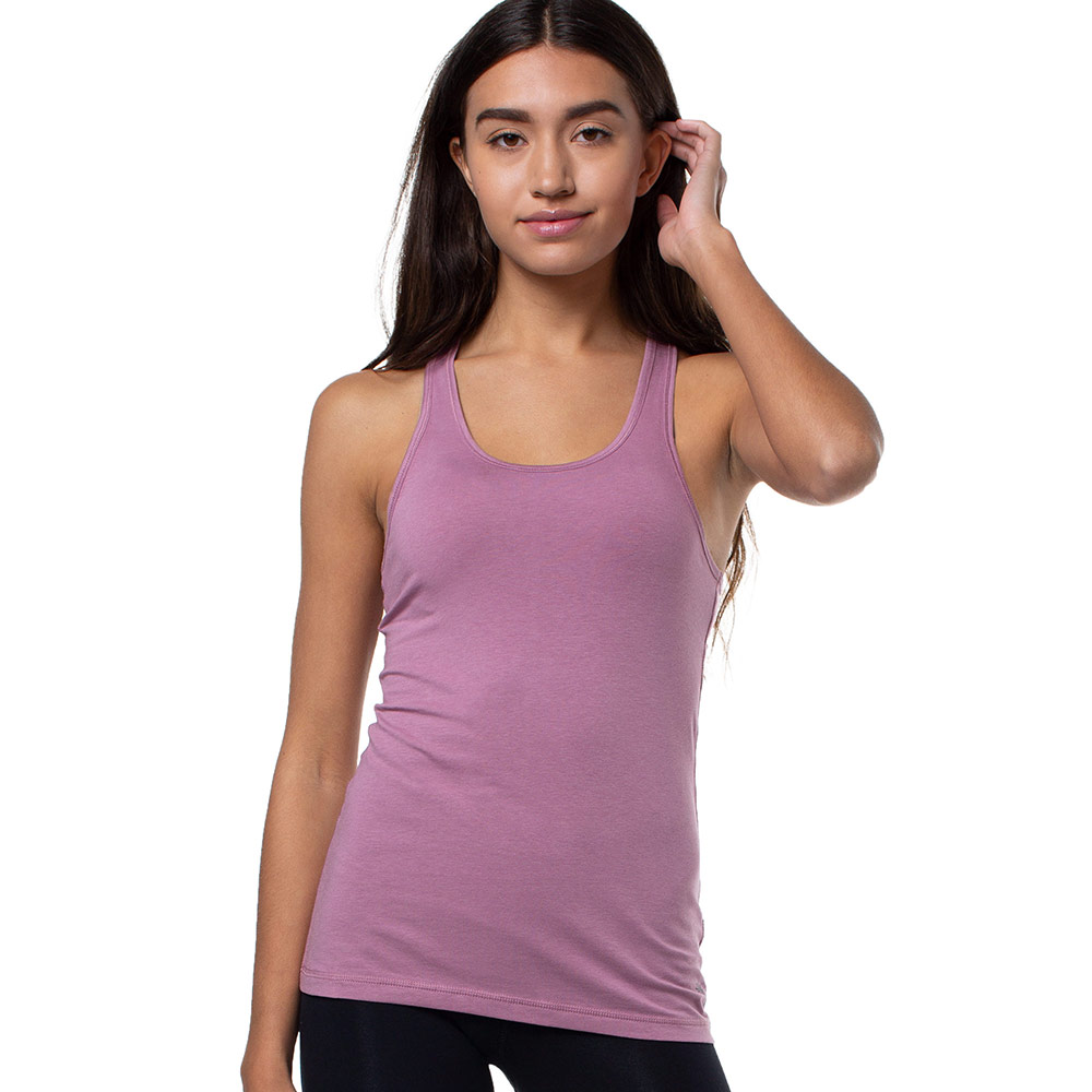 Cariloha Bamboo Racerback Tank - Workout Tank Top for Women - X-Large - Hibiscus Coral Heather