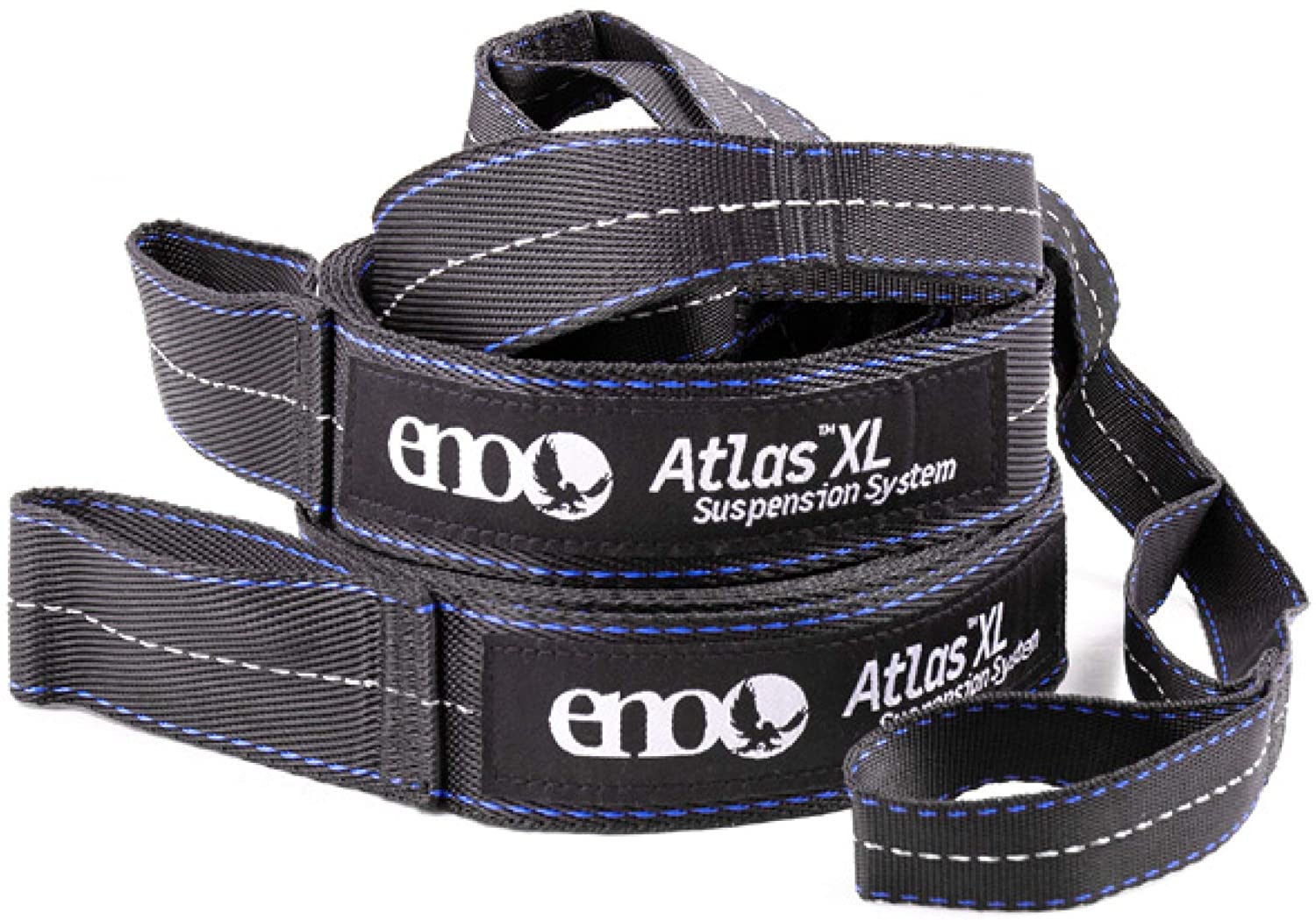 ENO, Eagles Nest Outfitters Atlas XL Hammock Straps Suspension System with Storage Bag, 400 LB Capacity, 13-foot6 inch x 1.5/.75 inch