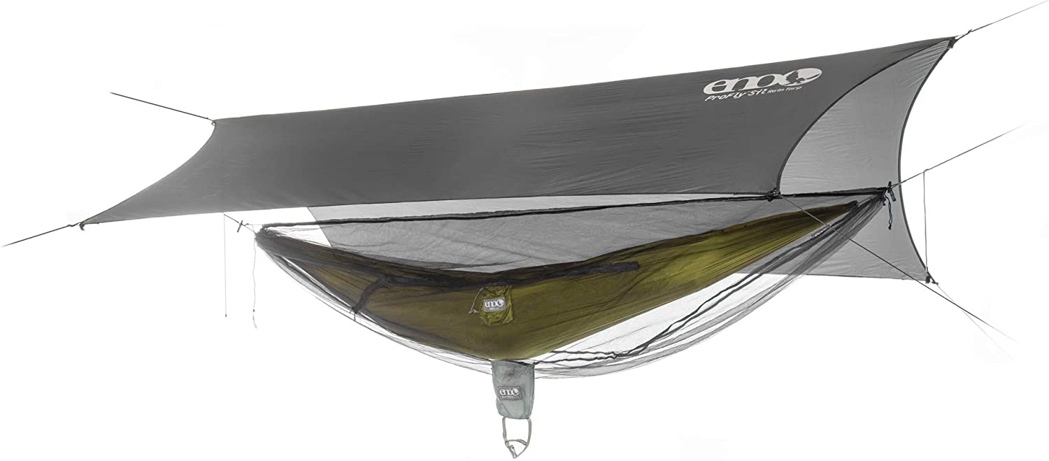 ENO, Eagles Nest Outfitters SubLink Lightweight Shelter System with Hammock, Straps, Bug Net and Rain Tarp