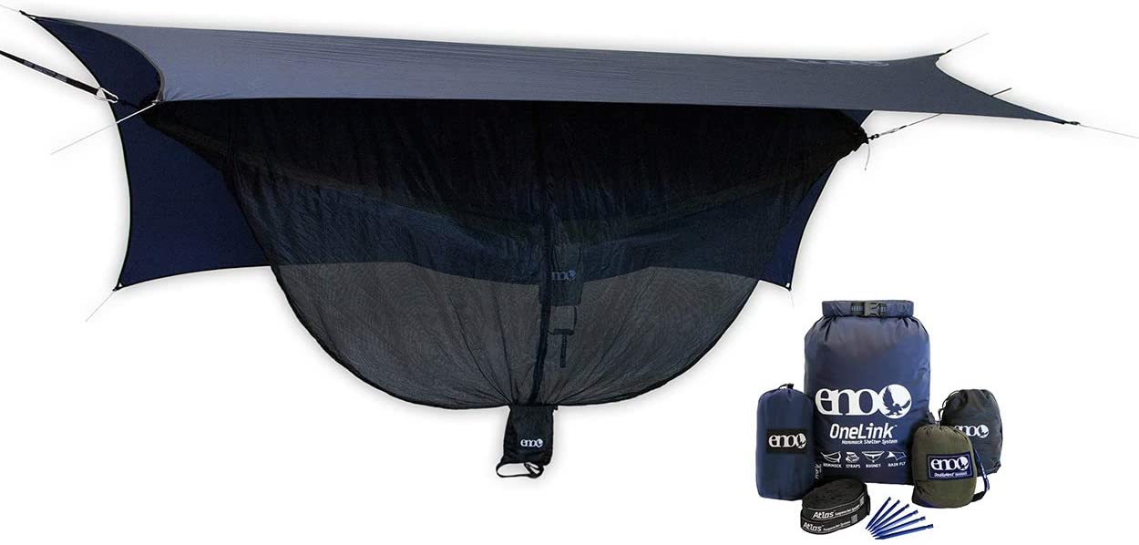 ENO, Eagles Nest Outfitters OneLink Shelter System with Hammock, Straps, Bug Net and Rain Tarp