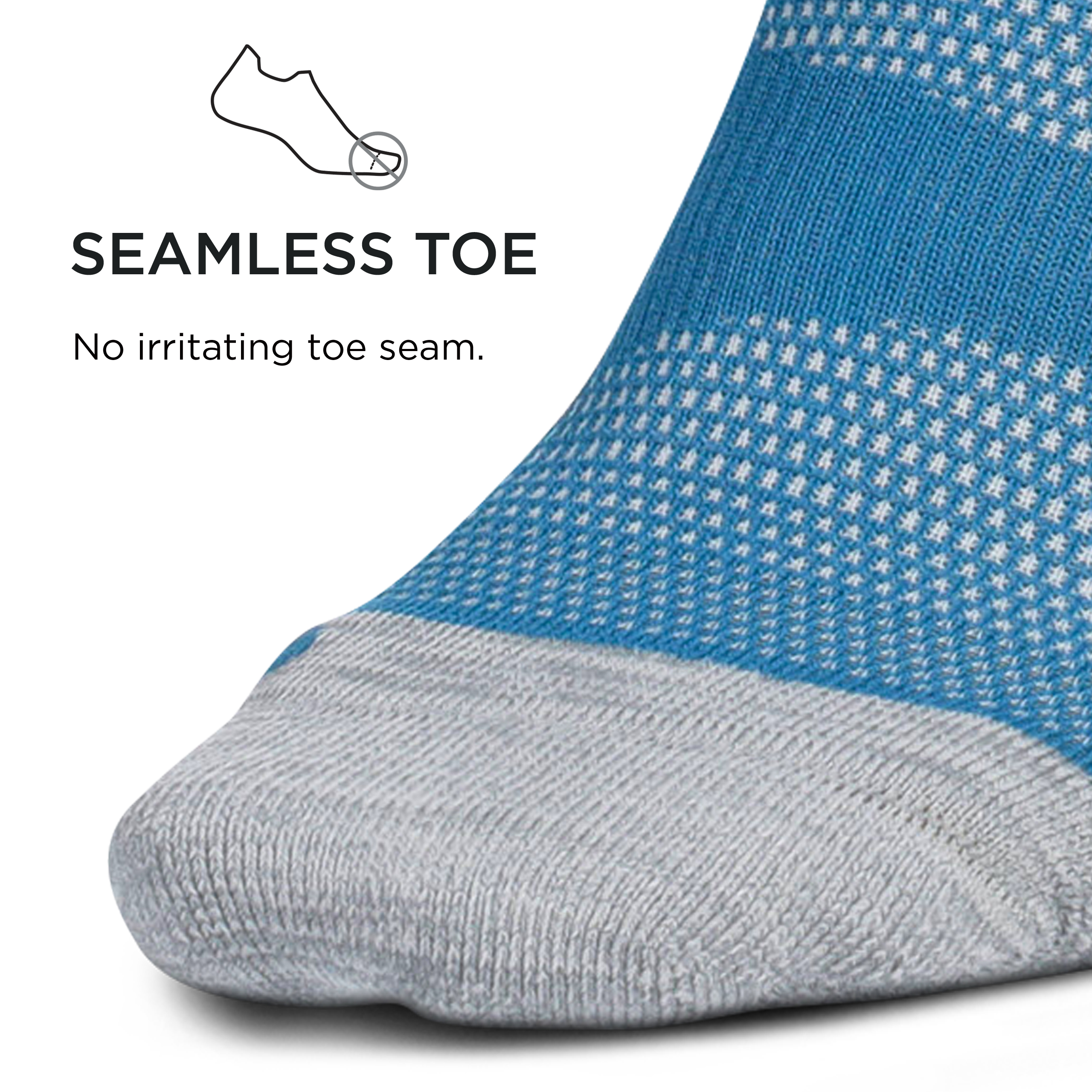 Feetures Elite Chaussettes de course /à pied avec coussin l/éger Taille XL