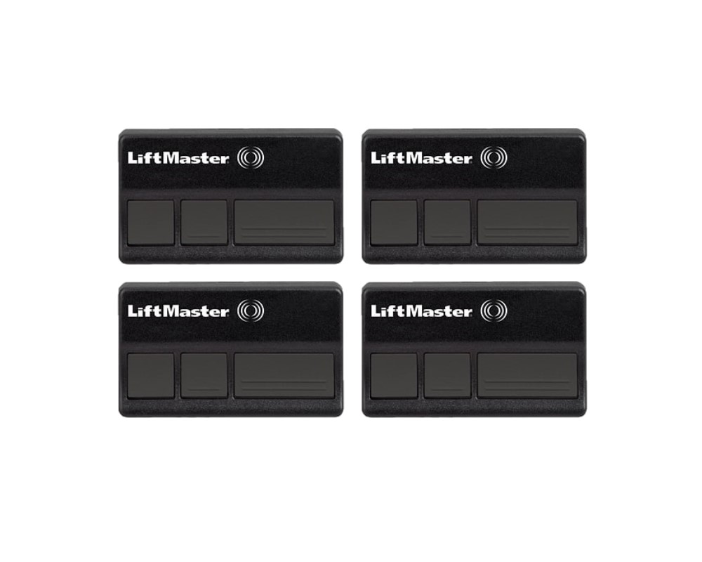 LiftMaster Garage Door Openers 373LM Three Button Remote Control Transmitter (Black, 4-Pack)